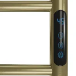 Toalheiro Térmico Redondo Dourado Escovado Kazalinda com Timer Digital Bivolt - Imagem 3