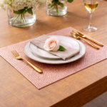 Kit 2 Peças Jogo Americano PVC Quadrado 38cm Kazalinda - Cores Metálicas - Imagem 2