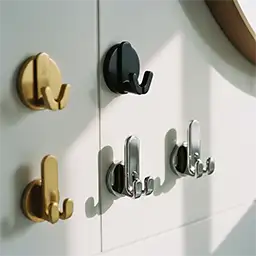 Subcategoria Cabides para Acessórios de Banheiro