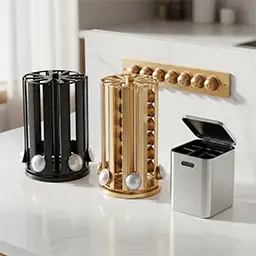 Subcategoria Porta Cápsulas dentro de Acessórios de Cozinha