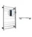Toalheiro térmico grande quadrado inox Kazalinda Touch Bivolt com brinde em fundo branco