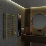 Toalheiro Térmico Redondo Dourado Escovado Kazalinda com Timer Digital Bivolt - Imagem 6