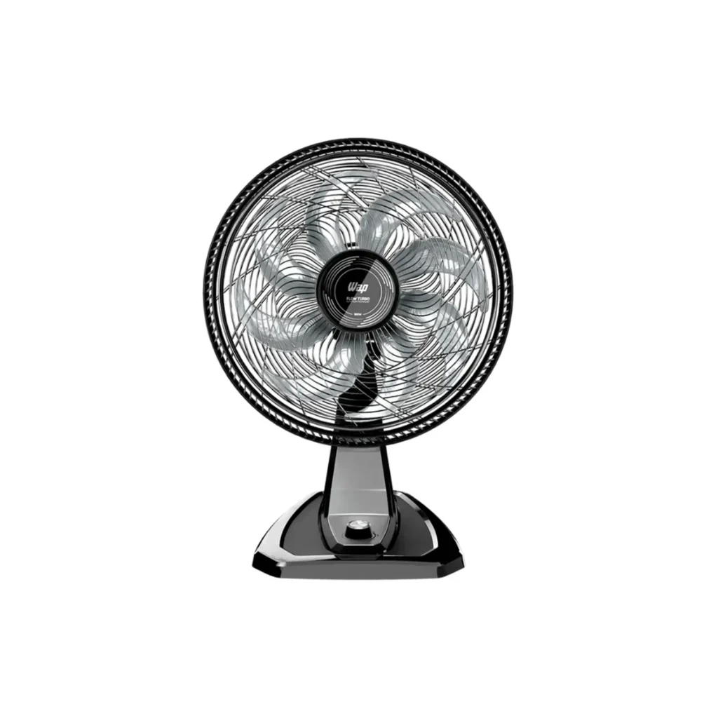 Ventilador WAP Flow Turbo 2 em 1 mesa e parede 127V em fundo branco