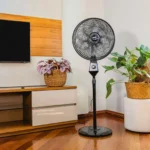 Ventilador WAP Flow Turbo de coluna usado em sala ou quarto moderno