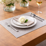 Kit 2 Peças Jogo Americano PVC Quadrado 38cm Kazalinda - Cores Metálicas - Imagem 3