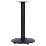 Base De Mesa Preta Em Aço Para Tampos De Até 100cm Or 2206 - Imagem 3