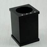 Pote Vazado Cristal em Acrílico Com Strass Preto