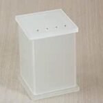 Porta Algodão/Porta Cotonetes em Acrílico Com Strass Jateado Decor Acrílicos