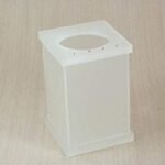 Pote Vazado Cristal em Acrílico Com Strass Jateado Decor Acrílicos