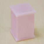 Porta Algodão/Porta Cotonetes em Acrílico Com Strass Rosa Decor Acrílicos