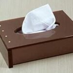 Porta Lenço Cristal em Acrílico Com Strass Chocolate Decor Acrílicos