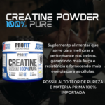 Creatina Pure 100% Pura Profit 150g Monohidratada Importada - Ganho de Força e Massa - Imagem 5