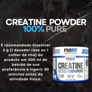 Creatina Pure 100% Pura Profit 150g Monohidratada Importada - Ganho de Força e Massa - Imagem 7