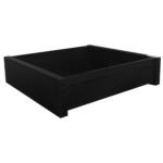 Bandeja Quadrada em Acrílico Decor SEM Strass Preta