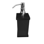 Saboneteira Líquida em Acrílico Decor SEM Strass Preta - Imagem 2