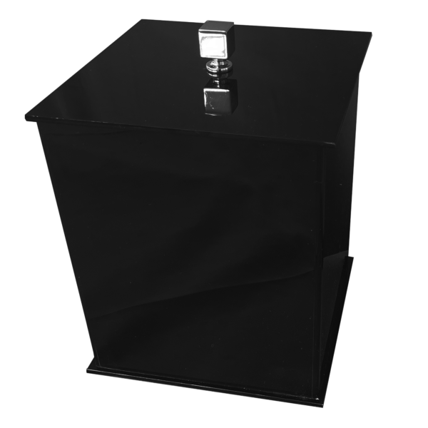 Lixeira em Acrílico Decor SEM Strass Preta