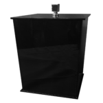 Lixeira em Acrílico Decor SEM Strass Preta - Imagem 3