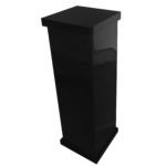 Porta Escovas em Acrílico Decor SEM Strass Preta