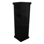 Porta Escovas em Acrílico Decor SEM Strass Preta - Imagem 3