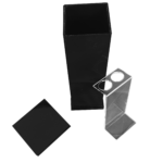 Porta Escovas em Acrílico Decor SEM Strass Preta - Imagem 2