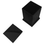 Porta Algodão ou Cotonetes em Acrílico Decor SEM Strass Preto - Imagem 2