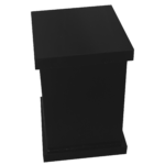 Porta Algodão ou Cotonetes em Acrílico Decor SEM Strass Preto - Imagem 3