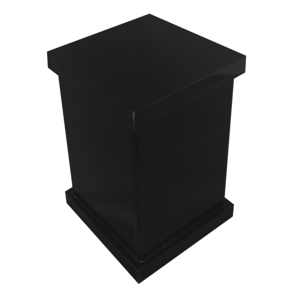 Porta Algodão ou Cotonetes em Acrílico Decor SEM Strass Preto