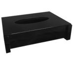 Porta Lenço em Acrílico Decor SEM Strass Preto