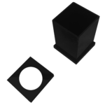 Pote Vazado em Acrílico Decor SEM Strass Preto - Imagem 3