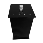 Lixeira Slim Cristal em Acrílico Com Strass Preta