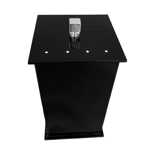 Lixeira Slim Cristal em Acrílico Com Strass Preta