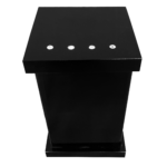 Porta Algodão ou Porta Cotonetes em Acrílico Com Strass Preto