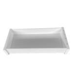 Bandeja Retangular Em Acrílico Com Strass Branca - Imagem 2