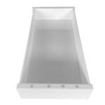 Bandeja Retangular Em Acrílico Com Strass Branca