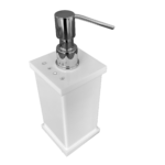 Saboneteira Líquida Acrílico Com Strass Branca