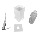 Saboneteira Líquida Acrílico Com Strass Branca - Imagem 2