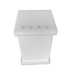 Porta Algodão e Cotonete em Acrílico Com Strass Branco