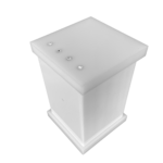 Porta Algodão e Cotonete em Acrílico Com Strass Branco - Imagem 3