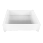 Bandeja Quadrada Em Acrílico Sem Strass Branca - Imagem 3