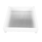 Bandeja Quadrada Em Acrílico Sem Strass Branca - Imagem 5