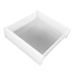 Bandeja Quadrada Em Acrílico Sem Strass Branca - Imagem 6