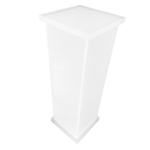 Porta Escova e Pasta De Dentes em Acrílico Sem Strass Branco - Imagem 3