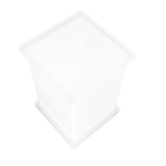 Porta Algodão e Cotonete em Acrílico Sem Strass Branco - Imagem 3