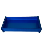 Bandeja Retangular Em Acrílico Com Strass Azul Decor Acrílicos