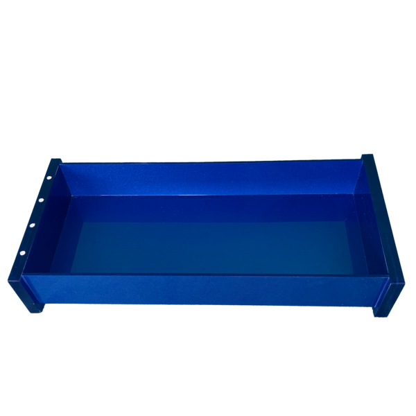 Bandeja Retangular Em Acrílico Com Strass Azul Decor Acrílicos