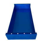 Bandeja Retangular Em Acrílico Com Strass Azul Decor Acrílicos - Imagem 2