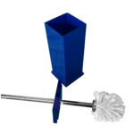 Escopino Escova Sanitária em Acrílico C/Strass Azul Decor Acrílicos - Imagem 3