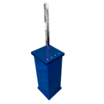 Escopino Escova Sanitária em Acrílico C/Strass Azul Decor Acrílicos - Imagem 2