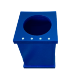 Pote Vazado em Acrílico Com Strass Azul Decor Acrílicos