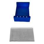 Saboneteira de Mesa Pia Bancada em Acrílico Com Strass Azul Decor Acrílicos - Imagem 2